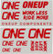 OneUp Components Set d'Autocollants Decal Kit - red