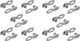 Shimano SM-CN910-12 Quick-Link Master Link - 10 Pack - silver