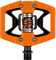 crankbrothers Pedales de clip/plataforma Double Shot 2 - orange-black/universal