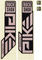 RockShox Decal Kit Aufklebersatz für Pike Ultimate ab Modell 2023 - gloss black-matte copper foil