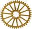 Garbaruk Oval Chainring AXS Road/CX SRAM Direct Mount 8-Hole Single Speed - gold/42 