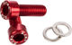 KCNC Tornillos hexagonales de portabidones - rojo/M5x15