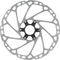 Shimano SM-RT64 Center Lock Brake Rotor for Deore w/ External Teeth - silver-black/220 mm