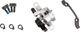 Shimano BR-R317 Bremssattel mit Resinbelag - silber/Vorderrad