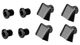absoluteBLACK Chainring Bolt Covers for Dura-Ace 9000 - grey/universal