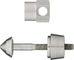 Pitlock Sicherung Set 12 Lampe - silber/33 mm