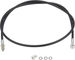 Trickstuff Beta Kevlar Brake Line Kit Banjo / Straight for Maxima / Direttissima - black-silver/900 mm