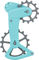 CeramicSpeed Galets de Dérailleur OSPW X Cerakote Coated Limited pour XT/XTR 12vit - turquoise-silver/universal