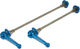 KCNC KQR Titanium MTB Quick Releases - blue/set (front+rear)