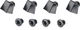 absoluteBLACK Chainring bolt covers for Ultegra R8000 - black