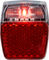 Vortrieb Lampe Arrière Herrmans H-Trace Mini (StVZO) - Emballage d'atelier - rouge-transparent/fixation aux gardes-boue