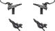 Shimano Set de frenos de disco XT d+t BR-M8100 con pastillas de resina J-Kit - negro/Set/left/right (side-specific)