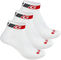 GripGrab Classic Low Cut Socks - 3 Pack - white/41-44