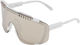 POC Lunettes de Sport Devour Modèle 2024 - hydrogen white/clarity trail-partly sunny silver