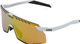 uvex pace stage S CV sports glasses - white matte/mirror yellow