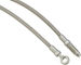 Trickstuff Steelflex brake line kit banjo / straight for Maxima / Direttissima - silver-silver/1700 mm