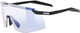 uvex gafas de deporte pace stage V - black matt/mirror blue