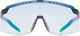 uvex gafas de deporte pace stage V - black matt/mirror blue