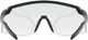 uvex pace stage V Sportbrille - black matt/mirror blue