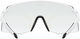 uvex pace stage V Sportbrille - white matt/mirror blue