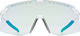 uvex pace stage V sports glasses - white matte/mirror green