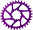 Garbaruk Oval Chainring GXP/DUB Boost Direct Mount Single Speed - violet/32 tooth