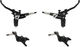 Hope Tech 4 E4 Front+Rear Disc Brake Set w/ Composite Hose - black-black/Set/left/right (side-specific)