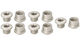 Wolf Tooth Components Set de tornillos de plato 5 brazos 6 mm - silver/6 mm