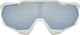 100% Speedtrap Hiper Sports Glasses - matte white/hiper blue multilayer mirror