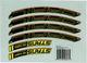 NoTubes Decal Set for ZTR Grail MK3 - yellow