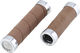 Brooks Slender leather handlebar grips - dark tan/130 mm / 100 mm