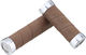 Brooks Slender leather handlebar grips - dark tan/130 mm / 100 mm