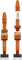 e*thirteen Quick Fill Tubeless-Ventil - 2 Stück - naranja/SV 23-31 mm