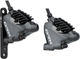 Shimano Set de Freins à Disque av+arr GRX BR-RX810 + ST-RX810 - noir-gris/Ensemble/gauche/droite (spécifique)