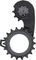 absoluteBLACK Galets de Dérailleur HOLLOWcage Carbon Ceramic Oversized Shimano 9250 - titanium/12 dents (galet guide), 18 dents (galet tendeur)