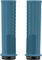 Peaty's Poignées de guidon Knurl Lock-On Monarch Grips - turquoise/thick