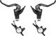 Magura MT4 eSTOP Carbotecture Disc Brake Set - polished black anodized/Set/Flip-Flop (non-side-specific)