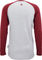 bc original Merino L/S Bike Shirt - silver-grey melange-wine red/M