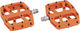 e*thirteen Base Flat Platform Pedals - naranja