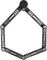 Kryptonite Kryptolok 685 Folding Lock - black-silver/85 cm