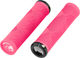 Lizard Skins Strata Lock-On Handlebar Grips - neon pink/135 mm