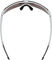 uvex pace stage S CV sports glasses - white matte/mirror yellow