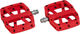 e*thirteen Base Flat Platform Pedals - red