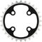 TA Chinook Chainring, 4-arm, Inner, 64 mm Bolt Circle Diameter - black/28 tooth