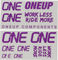 OneUp Components Juego de calcomanías Decal Kit - purple