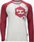 bc original Merino L/S Bike Shirt - silver-grey melange-wine red/S