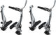 Shimano Set de frenos de llanta BR-T4000 d+t V-Brake - plata/Set