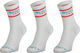 Scott Chaussettes Retro Casual Crew - pack de 3 - blanc/42 - 44