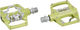 KCNC AM Trap Click / Platform Pedals - green-yellow