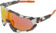 100% Speedtrap Hiper Sports Glasses - soft tact grey camo/hiper red multilayer mirror